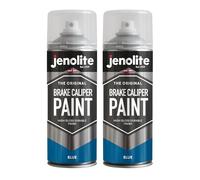 JENOLITE Brake Caliper Spray Paint Blue Gloss 2 x 400ml Heat Resistant | Professional Caliper Restoration Paint - Heat Resistant, Durable Chip-Resistant Gloss Finish, Easy Aerosol Apply (RAL 5017)