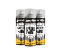 JENOLITE Directorust Chalky Spray Paint Buttercup Yellow 3 x 400ml | Chalky Matt Finish Direct to Rust - No Primer Needed, Multi-Surface for Wood, Metal, Plastic & Ceramic (RAL 1019 Yellow)