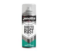 JENOLITE Directorust Chalky Spray Paint Emerald Green 400ml | Chalky Matt Finish Direct to Rust - No Primer Needed, Multi-Surface for Wood, Metal, Plastic & Ceramic (PANTONE 334U Green)