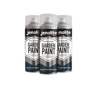 JENOLITE Directorust Chalky Spray Paint | GRAPHITE GREY | 3x400ml | Multi-Surface Chalky Finish Spray Paint | Ideal For Furniture, Ornaments, Picture Frames | Interior & Exterior Use | RAL 7016