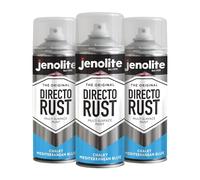 JENOLITE Directorust Chalky Spray Paint | MEDITERRANEAN BLUE | 3x400ml | Multi-Surface Chalky Finish Spray Paint | Ideal For Furniture, Ornaments, Picture Frames | Interior & Exterior Use