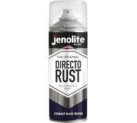 Jenolite Directorust Gloss Spray - COBALT BLUE, 400ml, Direct Rust Paint For Metal, Multi-Surface Gloss Paint For Wood, Plastic, Ceramic - RAL 5013