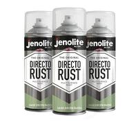 JENOLITE Directorust Gloss Spray Paint | SAGE GREEN | 3 x 400ml | Direct To Rust Spray Paints For Metal | Multi Surface Gloss Spray Paint For Wood, Metal, Plastic, Ceramic| RAL RAL 130 70 20