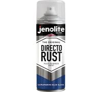 JENOLITE Directorust Gloss Spray Paint - Ultramarine Blue, 400ml, Direct to Rust, Multi Surface Gloss Spray Paint for Wood, Metal, Plastic, Ceramic - RAL 5002