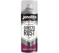 JENOLITE Directorust Metallic Gloss Spray Paint | PINK | 400ml | Multi-Surface Pink Spray Paint for Metal, Wood, Plastic | All-In-OnePrimer, Undercoat and Topcoat | Interior & Exterior