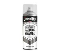 Jenolite Directorust Radiator Enamel Paint - White Gloss - 400Ml Spray Can