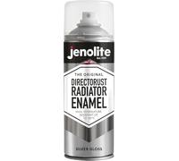 JENOLITE Directorust Radiator Enamel Spray Paint Silver 400ml | Direct to Rust Radiator Paint - No Primer Needed, Heat Resistant up to 130°C, Non-Yellowing Enamel, Silver Metallic Finish