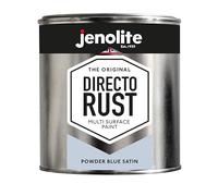 JENOLITE Directorust Satin Paint | POWDER BLUE | Multi Surface Paint | For Use On Wood, Metal, Plastic, Ceramic & Rusted Surfaces | 1 Litre (RAL 240 80 10)