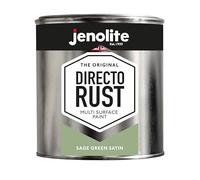 JENOLITE Directorust Satin Paint | SAGE GREEN | Multi Surface Paint | For Use On Wood, Metal, Plastic, Ceramic & Rusted Surfaces | 1 Litre (RAL 130 70 20)