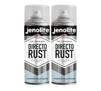 JENOLITE Directorust Spray Paint Powder Blue Gloss 2 x 400ml Direct To Rust