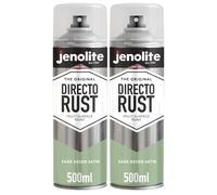 JENOLITE Directorust Spray Paint Sage Green Satin 2 x 500ml Direct To Rust