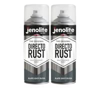 JENOLITE Directorust Spray Paint Slate Grey Gloss 2 x 400ml Direct To Rust