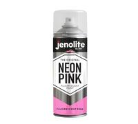 JENOLITE Fluorescent Spray Paint | NEON PINK | 400ml | Premium High Visibility Neon Spray Paint | Multi Surface High Viz Paint | Ideal for Hobbies, Graffiti-Art, Crafting & Safety Marking