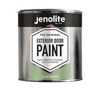 JENOLITE Garage & Exterior Door Paint - Sage Green - 1 Litre - Suitable for Metal & Wood Doors & Garage Doors (RAL 130 70 20)