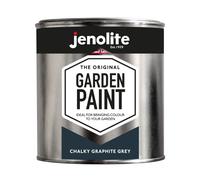 JENOLITE Garden Paint Chalky Graphite Grey - Ideal for Garden Furniture & Ornaments - use on wood, metal, plastic, stone, ceramic - 1 Litre (RAL 7016)