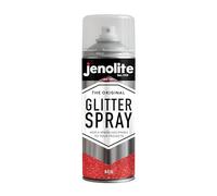 JENOLITE Glitter Spray Paint Red 400ml Multi-Surface Sparkle | Fine Red Glitter Spray for Artistic & Decorative Projects - Multi-Surface for Frames, Mirrors, Ornaments & Seasonal Décor