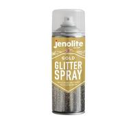 JENOLITE Gold Glitter Spray | 400ml | Clear Lacquer with Fine Glitter | Clear Sealant | Multi-Surface | Ideal for Picture Frames, Mirrors, Ornaments & Crafting