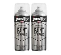 JENOLITE Industrial Strength Paint Stripper Aerosol | Non-Drip Gel Formula | 2x400ml | Paint Remover and Varnish Stripper | Paint Stripper For Metal, Wood, Brick, Concrete