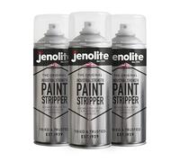 JENOLITE Industrial Strength Paint Stripper Aerosol | Non-Drip Gel Formula | 3 x 400 ml | Paint Remover & Varnish Stripper | Metal, Wood, Brick, Concrete