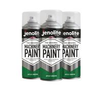 JENOLITE Machinery & Lawnmower Paint | ATCO GREEN | Multi Surface Aerosol Paint | Corrosion Resistant For Long Lasting Finish | 3 x 400ml