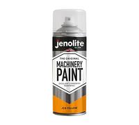 JENOLITE Machinery & Lawnmower Paint | JCB YELLOW | Multi Surface Aerosol Paint | Corrosion Resistant For Long Lasting Finish | 400ml