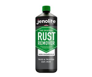 JENOLITE Non-Hazardous Rust Remover 1 Litre Water Based Non-Toxic | Water-Based Rust Remover - Environmentally Friendly & Non-Toxic, For Iron, Steel, Chrome & Aluminium, Immerse, Soak & Rinse