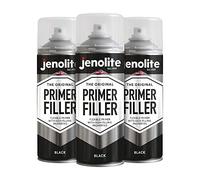 JENOLITE Primer Filler Spray Paint Black 3 x 400ml - Acrylic Epoxy Primer | High Fill Multi-Surface Primer Paint, Fills Small Dents & Scratches, Perfect For Car Bodywork, 3D Printer Models & More
