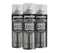 JENOLITE Rubber & Plastic Conditioner Aerosol | RESTORES & PROTECTS | 3x500ml | Removes Residue & Polish And Restores Colour | Prevents Freezing and Drying Out