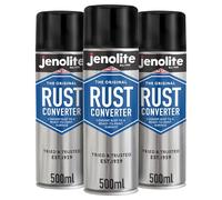 JENOLITE Rust Converter Spray | 3 x 500ml | Fast-Acting Epoxy Based Rust Treatment & Inhibitor for Metal | Converts Corrosion into a Stable, Ready-to-Paint Surface