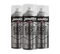 JENOLITE Rust Shield Clear Lacquer Spray 3 x 400ml - Clear Coat Spray Paint | Weatherproof Spray, Protects Against Rust & Corrosion On Metal, Ideal for Cars, Motorcycles, Ornaments, and Paintwork