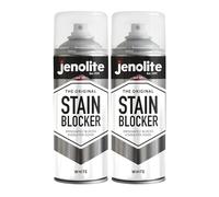 JENOLITE Stain Blocker Paint | White | 2x400ml | Damp Seal & Anti Mould for Walls & Ceilings | Immediately Block Stains, Mould & Mildew
