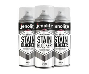 JENOLITE Stain Blocker Paint | WHITE | 3x400ml | Stain Blocking & Damp Seal Spray Paint | Damp & Anti Mould For Walls & Ceilings | Immediately Block Stains, Mould & Mildew