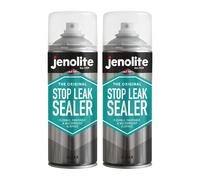 JENOLITE Stop Leak Sealer Spray | CLEAR | 2 x 400ml | Leak Sealer for Gutters and Flat Roofs | Waterproof Gutter Sealant | Fills, Seals & Stops Leaks | Long Lasting Waterproof Sealant