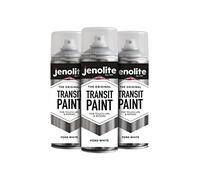 JENOLITE Transit Paint Aerosol Spray | WHITE | Van & Car Touch Up and Repair Paint | 3 x 400ml (Ford White XSC691)