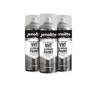 JENOLITE VHT Aluminium Spray Paint Silver 3 x 400ml - Heat Resistant 650°C | Perfect for Automotive Use & Areas Exposed to High Heat/High Temperature, Exhaust, Engine, Stove - Rust & Corrosion Resistant
