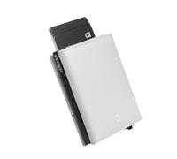 JENOSS Jarvis Agony Full Grain Saffiano Leather Pop Up Premium Smart Wallet for men, Grey & Black, Artisanal Handcrafted