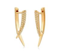 Jenosy JENOSY Gold Hoop Earrings for Women, Gold Eternal Love Hoops Earring with Cubic Zirconia Lightweight Cartilage Earrings Hypoallergenic 18K Gold Plated Earrings Fashion Jewelry for Women Girls