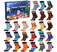 JenPen 24 Pairs Christmas Socks Advent Calendar 2025 for Adults Men Women Countdown Christmas Calendar 24 Days Funny Basketball Socks, 24 Days Surprise Holiday Basketball Gifts for Xmas Party Favor
