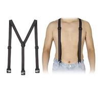 JenPen Hidden Suspenders for Men Invisible Adjustable Undergarment Under the Shirt Suspenders Men, Gray, L