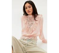 Jen's Pirate Booty Renaissance Blouse at Free People in Pinky Peach, Size: Large - female