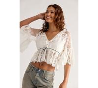 Jen's Pirate Booty Star Anise Lace Blouse at Free People in Salt, Size: Large - female