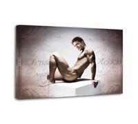 Jensen Ackles Almost Naked Poster Decorative Painting Canvas Wall Posters And Art Picture Print Modern Family Bedroom Decor Posters 12x18inch(30x45cm)