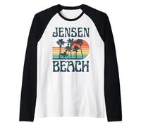 Jensen Beach Raglan Baseball Tee