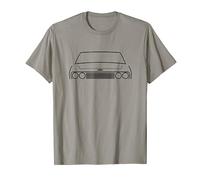 Jensen Interceptor classic car black outline graphic T-Shirt