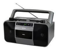 Jensen MCR-1500 Vintage Stereo Portable CD/MP3 Dual Cassette Deck Recorder Boombox, LED Display, AM/FM Radio, Bass Boost (Exclusive) (Platinum Silver)