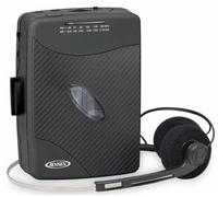 Jensen SCR-75-HP Classic Personal Cassette Player with AM FM Radio (Black)