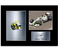 Jenson Button 2009 World Champion Signed Photo Display Poster A4