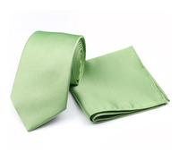 Jenson Samuel Mens Wedding Races Pastel Shades neck Tie & Pocket square set (apple green)