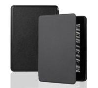 Jenyoog Case for All-New Kindle Paperwhite Signature Edition (12th Gen) 2024 release-Smart Auto Sleep/Wake,Premium PU Leather Lightweight Ultra Thin Megnetic Case Cross Pattern Cover (Black)