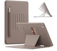 Jenyoog Case for iPad 10.2 2019/2020/2021,Shock-Absorption,Strong Magnetic Attach Cover with Card Holder & Multi Stand Angles & Auto Wake/Sleep (Rose Gold)
